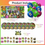 My Singing Monster Party Supplies Plates Decorations Birthday Cake Topper Banner Decor Backdrop Balloons by zuxiaogang
