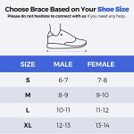 FREETOO Ankle Brace Maximum Metal Support for Men & Women, Compression Foot Support for Sprained Ankle, Plantar Fasciitis,Injury Recovery, Lace up Ankle Support for Running Volleyball Left/Right from FREETOO