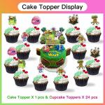 My Singing Monster Party Supplies Plates Decorations Birthday Cake Topper Banner Decor Backdrop Balloons by zuxiaogang