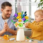 Lucky Doug Flower Bouquet Building Kit - 997 Pcs DIY STEM Flower Building Toys Set, 15 Packs Building Block Flowers for 6 7 8 9 10 11 12 Years Old Kids Girls Collection Decorative Home Accessories from MOKE