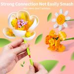 Lucky Doug Flower Bouquet Building Kit - 997 Pcs DIY STEM Flower Building Toys Set, 15 Packs Building Block Flowers for 6 7 8 9 10 11 12 Years Old Kids Girls Collection Decorative Home Accessories from MOKE