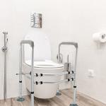 HEAO Toilet Safety Frame for Seniors,Bathroom Safety Rail with Anti-Slip Mat,Storage Bag,Height Adjustable for Stability,Easy to Install from HEAO