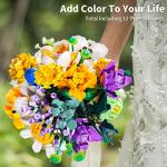 Lucky Doug Flower Bouquet Building Kit - 997 Pcs DIY STEM Flower Building Toys Set, 15 Packs Building Block Flowers for 6 7 8 9 10 11 12 Years Old Kids Girls Collection Decorative Home Accessories from MOKE
