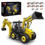 Mould King 17036 Double-Headed Bulldozer Model Toy Build Kit Engineering Car,2239 Pieces STEM Toys Construction Vehicle 2.4G Remote Control Building Kit for Boys from Mould king
