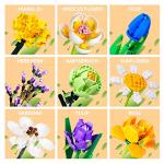 Lucky Doug Flower Bouquet Building Kit - 997 Pcs DIY STEM Flower Building Toys Set, 15 Packs Building Block Flowers for 6 7 8 9 10 11 12 Years Old Kids Girls Collection Decorative Home Accessories from MOKE