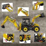 Mould King 17036 Double-Headed Bulldozer Model Toy Build Kit Engineering Car,2239 Pieces STEM Toys Construction Vehicle 2.4G Remote Control Building Kit for Boys from Mould king