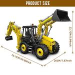 Mould King 17036 Double-Headed Bulldozer Model Toy Build Kit Engineering Car,2239 Pieces STEM Toys Construction Vehicle 2.4G Remote Control Building Kit for Boys from Mould king