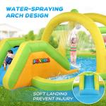 JOYMOR 7-in-1 Inflatable Waterslide-13.4 x 8.2 x 4.9ft, Play Center Kiddie Pool with Slide, Water Spraying Arch, Ring Toss Game for Toddler Kids, Inflatable Water Park Outdoor Backyard w/Air Blower by JOYMOR
