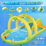 JOYMOR 7-in-1 Inflatable Waterslide-13.4 x 8.2 x 4.9ft, Play Center Kiddie Pool with Slide, Water Spraying Arch, Ring Toss Game for Toddler Kids, Inflatable Water Park Outdoor Backyard w/Air Blower by JOYMOR