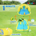 JOYMOR 7-in-1 Inflatable Waterslide-13.4 x 8.2 x 4.9ft, Play Center Kiddie Pool with Slide, Water Spraying Arch, Ring Toss Game for Toddler Kids, Inflatable Water Park Outdoor Backyard w/Air Blower by JOYMOR