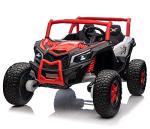 AOKOY XXXL 2-Seater Ride On Truck, 2023 New 24V Battery Powered Car with Remote Control 4x4 Kids Electric Vehicle Load 200lb Side by Side Ride On Toy, Red from AOKOY