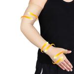 Beister Lymphedema Medical Compression Arm Sleeve with Gauntlet for Men & Women (Single), 20-30 mmHg Full Arm Support with Dot Silicone Band, Graduated Compression Arm Brace for Swelling, Arthritis from beister