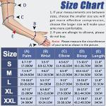 Beister Lymphedema Medical Compression Arm Sleeve with Gauntlet for Men & Women (Single), 20-30 mmHg Full Arm Support with Dot Silicone Band, Graduated Compression Arm Brace for Swelling, Arthritis from beister