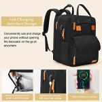 Large Diaper Bag Backpack for Twins - Expandable, Insulated, and Convenient Baby Diaper Bag with USB Charging Port- Perfect for Travel and Shopping - Black by 