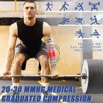 Beister Lymphedema Medical Compression Arm Sleeve with Gauntlet for Men & Women (Single), 20-30 mmHg Full Arm Support with Dot Silicone Band, Graduated Compression Arm Brace for Swelling, Arthritis from beister