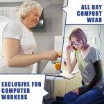 Beister Lymphedema Medical Compression Arm Sleeve with Gauntlet for Men & Women (Single), 20-30 mmHg Full Arm Support with Dot Silicone Band, Graduated Compression Arm Brace for Swelling, Arthritis from beister