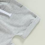 Toddler Baby Boy Clothes Set Short Sleeve Crew Neck Stripes T Shirt Tops with Elastic Waist Shorts Cute Summer Outfit (Green, 18-24 Months) from allshope