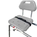 Gateway Premium Sliding Shower Chair Bath Transfer Bench with Swivel Padded Bath Tub Seat for Tubs and Shower, For Handicap & Seniors Mobility & Daily Living, Gray from Platinum Health