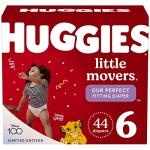 Baby Diapers Size 6 (35+ lbs), 44 Ct, Huggies Little Movers by Kimberly-Clark Corp.