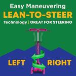 Kids Scooter â Children and Toddler 3 Wheel Kick Scooter â LED Wheel Lights Illuminate When Rollingâ Adjustable Handlebar â Indoor and Outdoor Pink - Lifemaster by Lifemaster