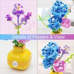 JESGO Flower Bouquet Vase Building Kit Compatible with Lego, Plant Bonsai Rose Flowers Building Blocks Toy, Creative Botanical Collection, Ideal Gift for Adult, Kids (522 PCS) by JESGO