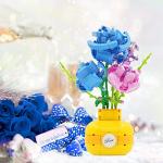 JESGO Flower Bouquet Vase Building Kit Compatible with Lego, Plant Bonsai Rose Flowers Building Blocks Toy, Creative Botanical Collection, Ideal Gift for Adult, Kids (522 PCS) by JESGO