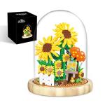 ZYLEGEN Sunflower Bouquets Building Toy with Dust Cover,Creative Project for Home/Office Desk DÃ©cor,Idea Housewarming Gifts Creative Toy for Mom Woman Adults(558Pcs) by ZYLEGEN