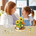ZYLEGEN Sunflower Bouquets Building Toy with Dust Cover,Creative Project for Home/Office Desk DÃ©cor,Idea Housewarming Gifts Creative Toy for Mom Woman Adults(558Pcs) by ZYLEGEN