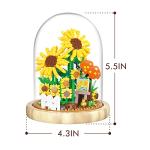 ZYLEGEN Sunflower Bouquets Building Toy with Dust Cover,Creative Project for Home/Office Desk DÃ©cor,Idea Housewarming Gifts Creative Toy for Mom Woman Adults(558Pcs) by ZYLEGEN