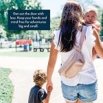 Kibou Vegan Premium Leather Fanny Pack Diaper Bag: With Detachable Compact Changing Pad & Baby Wipes Storage - Small Yet Fits All Parenting Essentials Around the Waist or Crossbody (Blush) by 