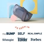 Kibou Vegan Premium Leather Fanny Pack Diaper Bag: With Detachable Compact Changing Pad & Baby Wipes Storage - Small Yet Fits All Parenting Essentials Around the Waist or Crossbody (Blush) by 