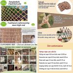 KACQIHTU Safety Hemp Rope Net Kids Climbing Safety Net Children Safety Rope Net Balcony Stairs Fence Garden Playground Protection Net Indoor & Outdoor Decor Rope Net by KACQIHTU