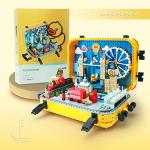 Building Micro Blocks Set Luggage (London Landmarks in Miniature) Toy Gift for Kids Mini Bricks Architecture Modle for Adults by KLMEi