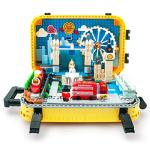 Building Micro Blocks Set Luggage (London Landmarks in Miniature) Toy Gift for Kids Mini Bricks Architecture Modle for Adults by KLMEi
