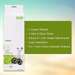 McKesson Universal Walker Wheels, Adjustable, 5 in Caster Wheels, 1 Pair from McKesson Brand