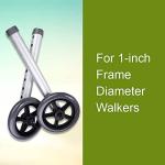 McKesson Universal Walker Wheels, Adjustable, 5 in Caster Wheels, 1 Pair from McKesson Brand