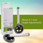 McKesson Universal Walker Wheels, Adjustable, 5 in Caster Wheels, 1 Pair from McKesson Brand