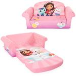 Marshmallow Furniture 2-in-1 Kid's Flip Open Foam Couch Bed, Gabbyâs Dollhouse by Spin Master