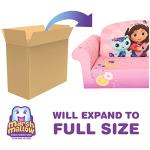 Marshmallow Furniture 2-in-1 Kid's Flip Open Foam Couch Bed, Gabbyâs Dollhouse by Spin Master