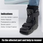GHORTHOUD Air Cam Walker Fracture Boot Medical Inflatable Walking Boot Orthopaedic Boot for Sprained Ankle, Short Air Walker Brace for Broken Foot Achilles Tendon Injury Black (Medium) from GHORTHOUD