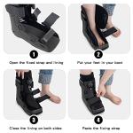 GHORTHOUD Air Cam Walker Fracture Boot Medical Inflatable Walking Boot Orthopaedic Boot for Sprained Ankle, Short Air Walker Brace for Broken Foot Achilles Tendon Injury Black (Medium) from GHORTHOUD
