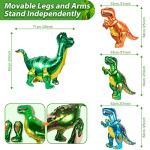 HJINGY 353 PCS Dinosaur Party Decorations, Dinosaur Birthday Party Supplies for kids Include Dinosaur Foil Balloons, HAPPY BIRTHDAY Banner, Cake Toppers, Plates,Napkins, Curtains&Customized Tablecloth from HJINGY