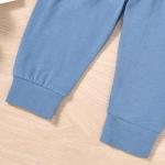 Aalizzwell Preemie Baby Boys Summer Clothes Premature Short Sleeve Striped Outfit Spring Clothing Gray Blue from 