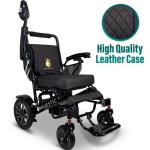 MALISA Electric Wheelchair for Adults, Foldable Lightweight All Terrain Wheelchairs, Limited Edition Power Motorized Electric Wheel Chair, Comfortable Leather Seat, Mobility Aid (Black, Black) by SHENZHEN CHITADO TECHNOLOGY CO LTD