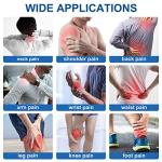 Tens Unit Muscle Stimulator Machine - Dual Channel Electronic Pulse Massager, Tens EMS Machine for Pain Relief Therapy with 10 Electrode Tens Unit Replacement Pads (2"x2") from Nicwell Care