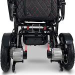 MALISA Electric Wheelchair for Adults, Foldable Lightweight All Terrain Wheelchairs, Limited Edition Power Motorized Electric Wheel Chair, Comfortable Leather Seat, Mobility Aid (Black, Black) by SHENZHEN CHITADO TECHNOLOGY CO LTD