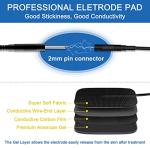 Tens Unit Muscle Stimulator Machine - Dual Channel Electronic Pulse Massager, Tens EMS Machine for Pain Relief Therapy with 10 Electrode Tens Unit Replacement Pads (2"x2") from Nicwell Care