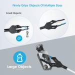 Reacher Grabber Tool Heavy Duty, 2-Pack 44" & 34" Extra Long Foldable Grabbers for Elderly with Upgraded Rotating Anti-Slip Jaw & 2 Drawstring Bags, Sturdy Reaching Assist Tool for Trash Pick Up, Aid by GISUNG