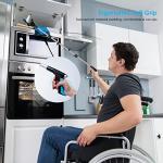 Reacher Grabber Tool Heavy Duty, 2-Pack 44" & 34" Extra Long Foldable Grabbers for Elderly with Upgraded Rotating Anti-Slip Jaw & 2 Drawstring Bags, Sturdy Reaching Assist Tool for Trash Pick Up, Aid by GISUNG