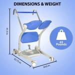 ArjoHuntleigh Sara Stedy Sit to Stand Manual Patient Lift Aid | Fully Assembled Elderly Assistance Products | Holds up to 400 Pounds | Intended for Users 4'11" - 6'6" from ArjoHuntleigh